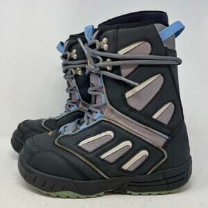 Lamar Clash Linered Black Blue Snowboard Boots Womens Size 8